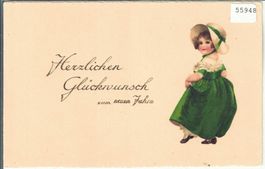 Bonne Annee - Ein glückliches Neujahrsfest - Modisches Girl