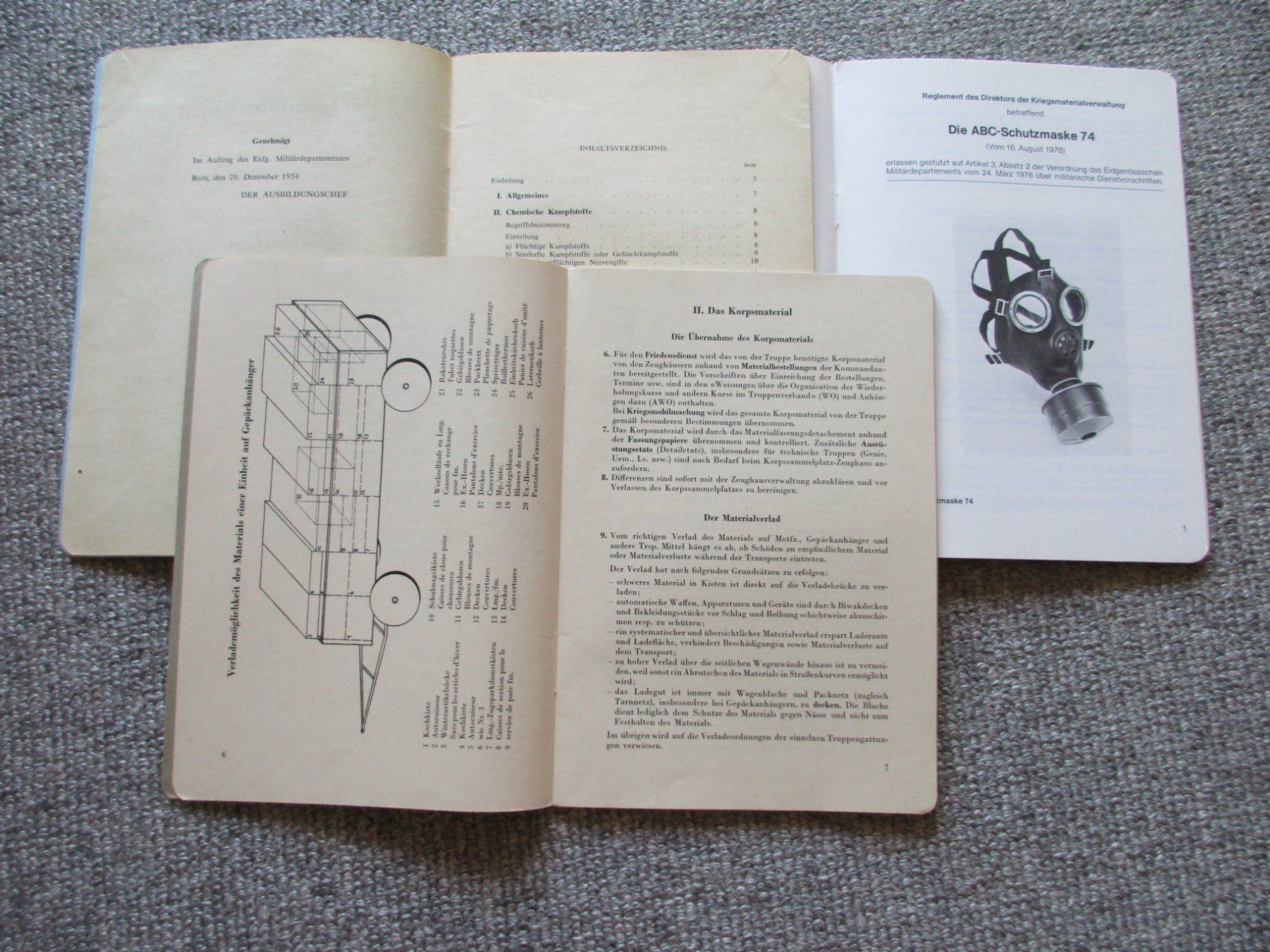 Bücher: 3 Reglemente der Schweizer-Armee 1954-1956-1979 – Gebraucht aus Schafisheim von reno007 1