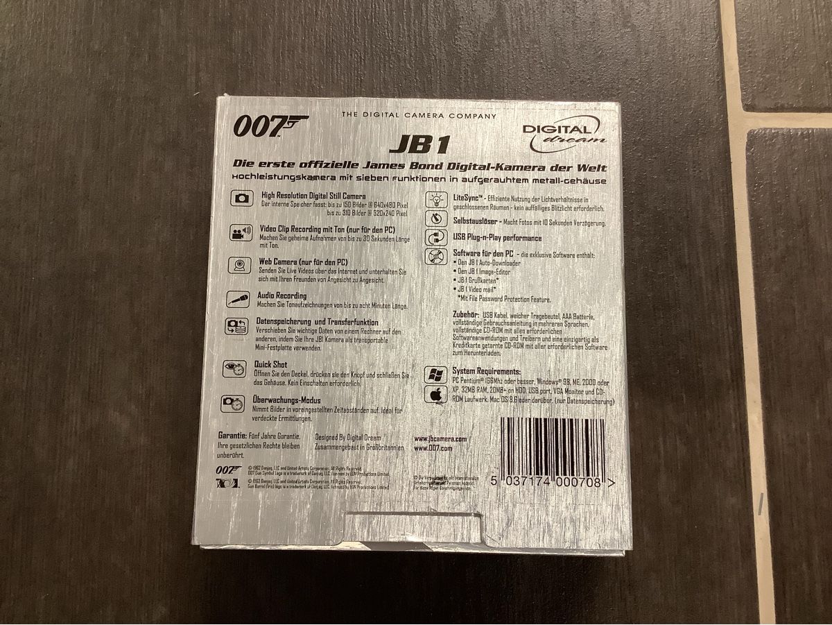 Fotocamera: James Bond 007 JB1 Digitalkamera Neu – Nuovo e nell'imballaggio originale da Brugg AG venduto da Sweety_pie 1