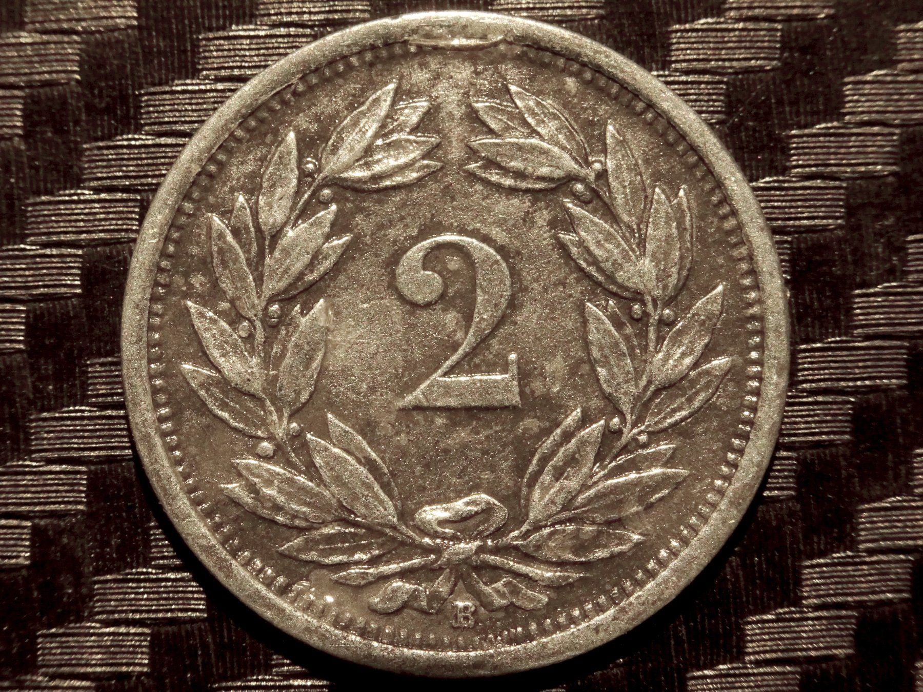 Tutti le monete: 1946 - 2 cts. 1.39 Mio.!! 2.41gr!!! – Usato da Courgenay venduto da ZubR237 1