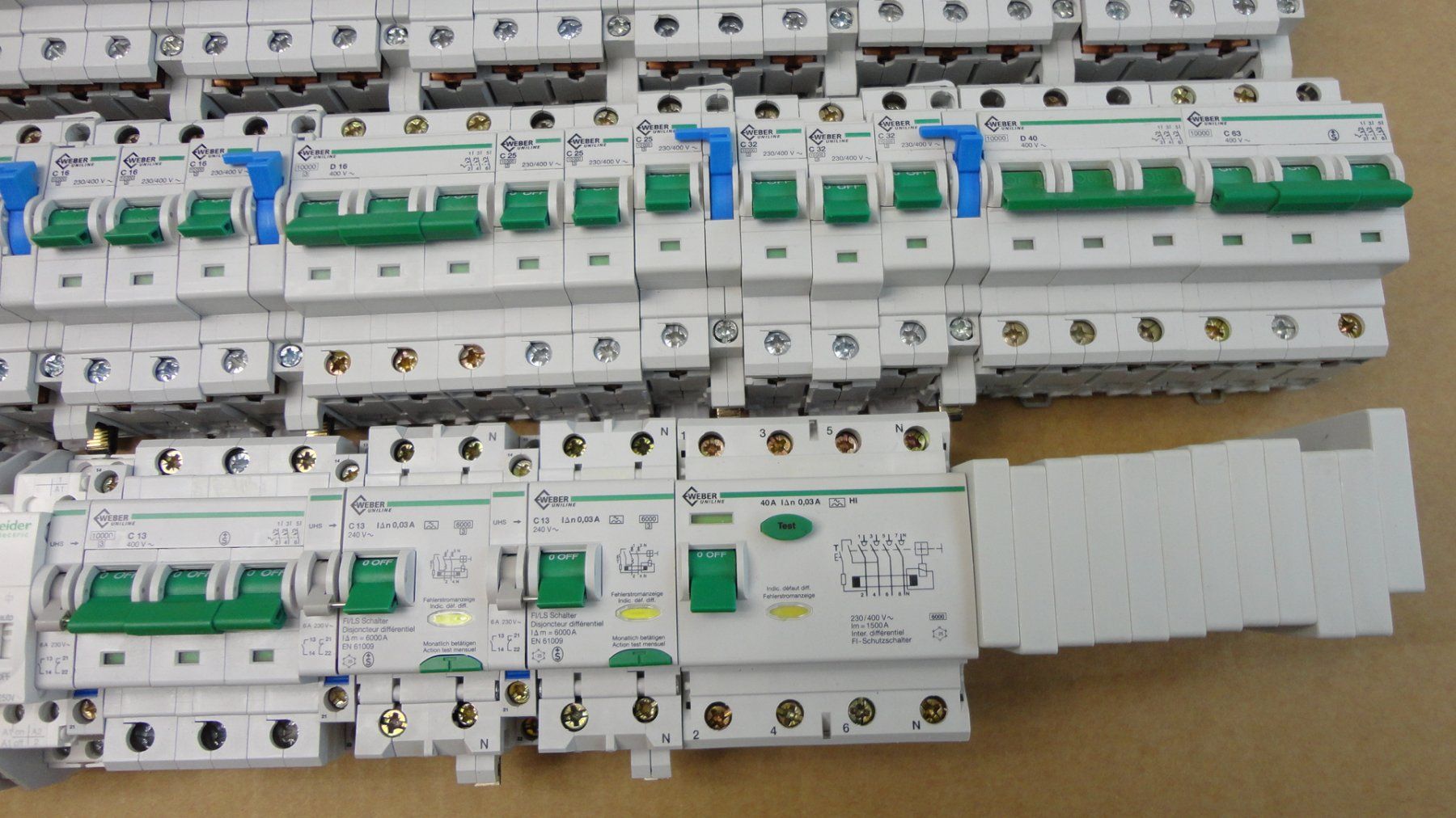 Alimentazione elettrica: FI/LS WEBER UNILINE Leitungsschutzschalter – Usato da Emmen venduto da Dora024 6