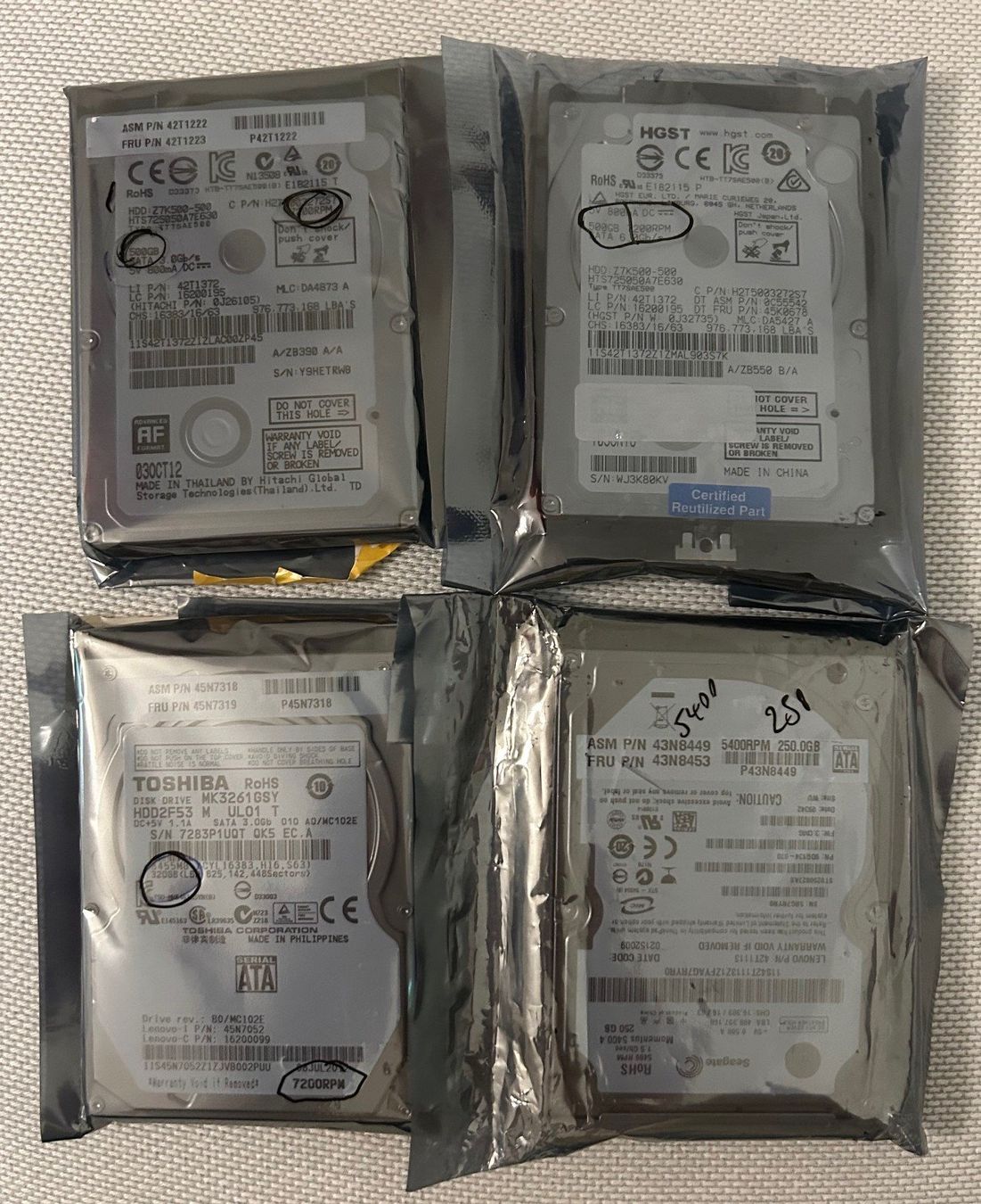 Dischi rigidi: Harddisk SATA für Laptop NEU – Nuovo e nell'imballaggio originale da Rüti - ZH venduto da Elturco31