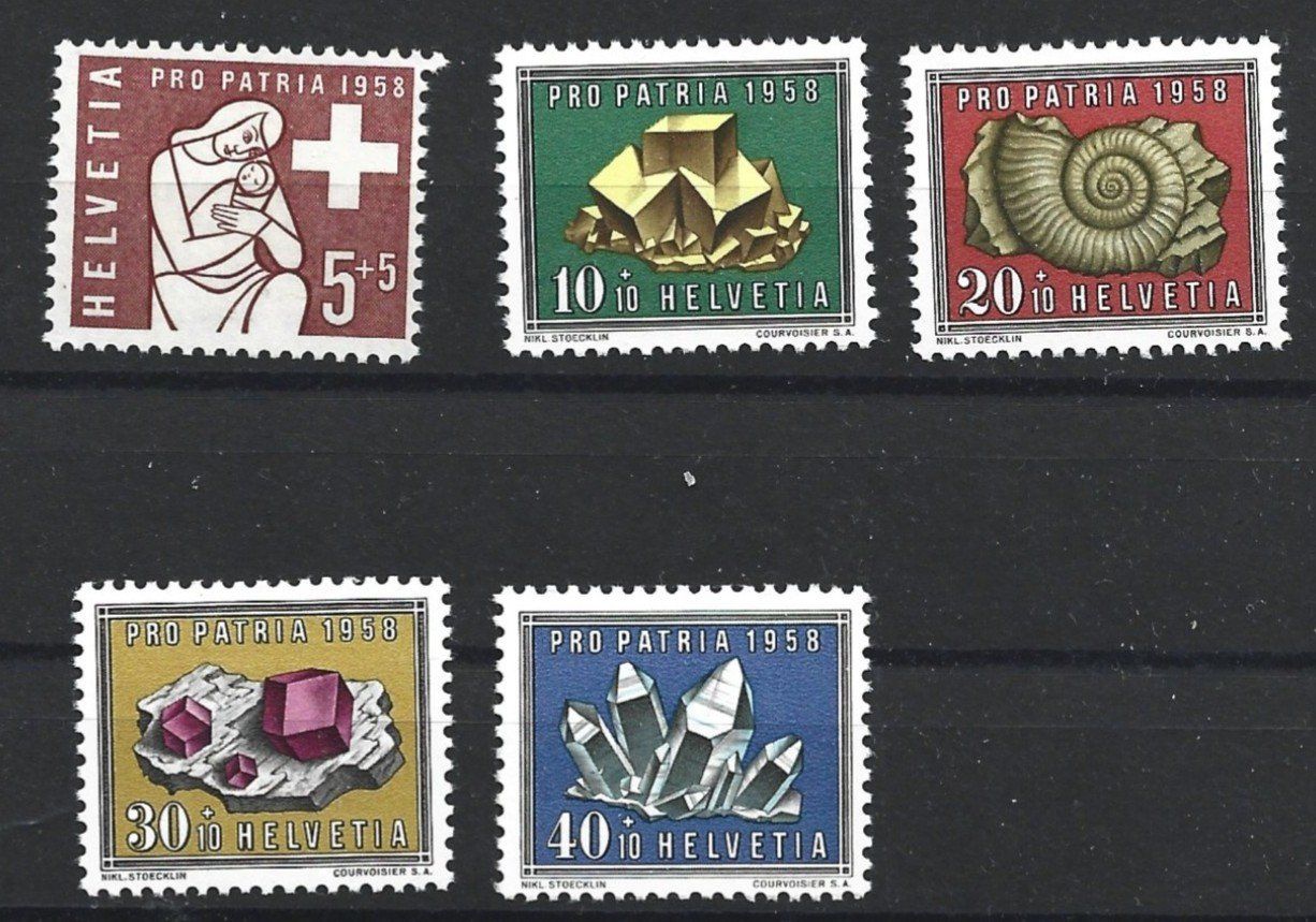 Alle Briefmarken: 1958 Pro Patria – Neu (gemäss Beschreibung) aus Trübbach von Sammer51