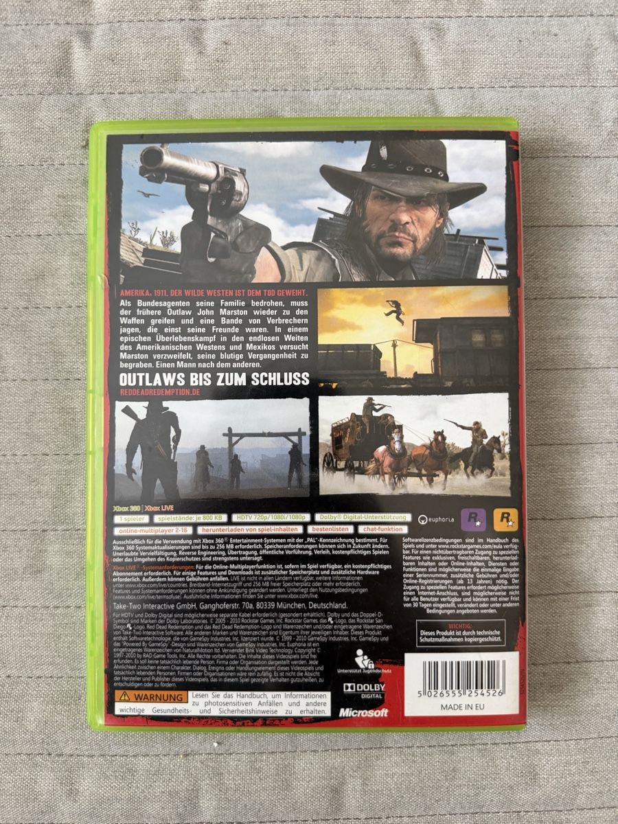 Microsoft Jeux: Red Dead Redemption (Classics) für Xbox 360 – D'occasion à Thunstetten par Virus_33 2