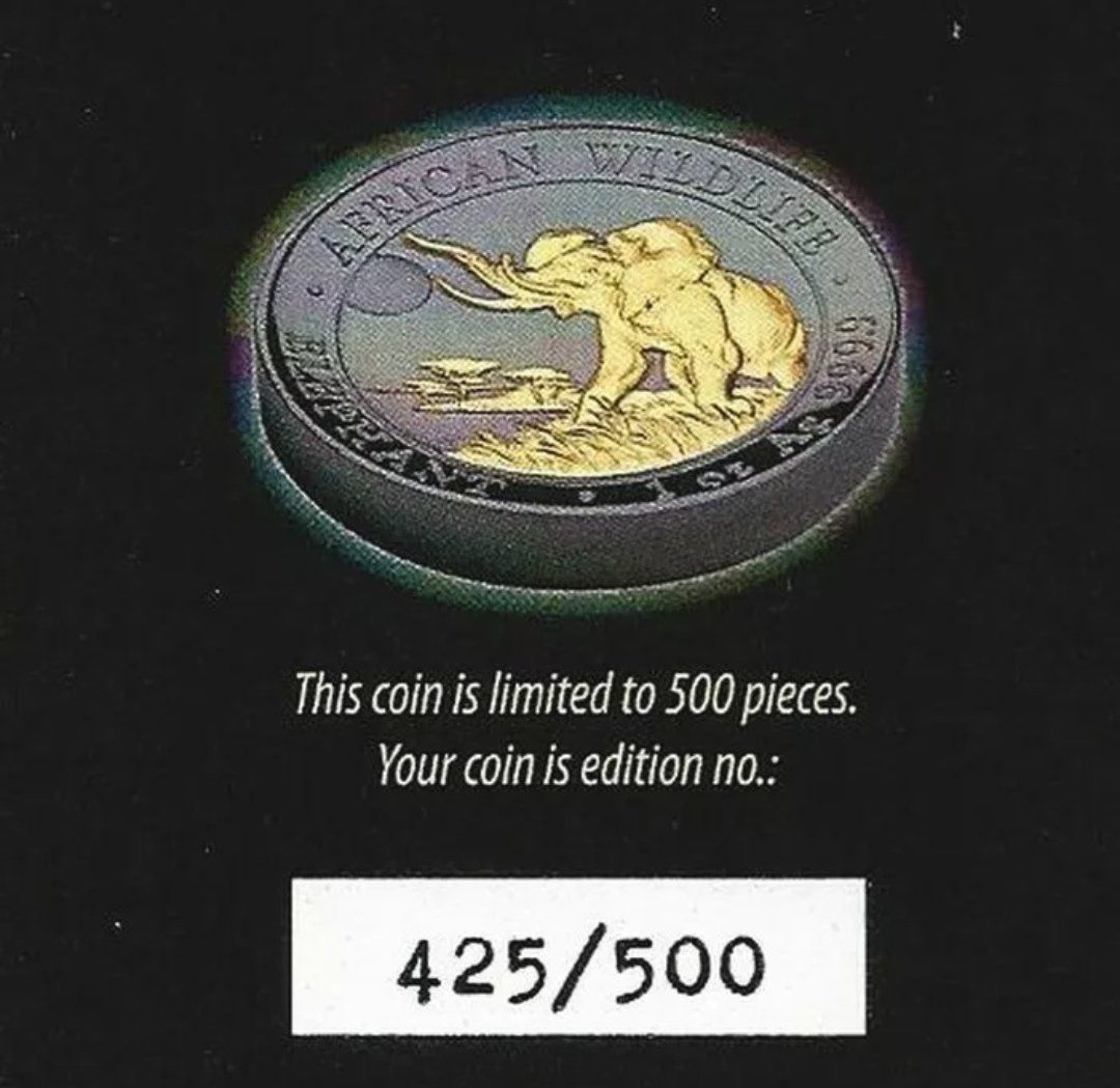Tutti le monete: Somalia 2016 Elephant Golden Enigma – Usato da Zuerich venduto da Eric1389 4