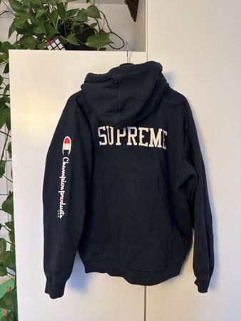 Supreme x Champion Hoodie Navy Blue