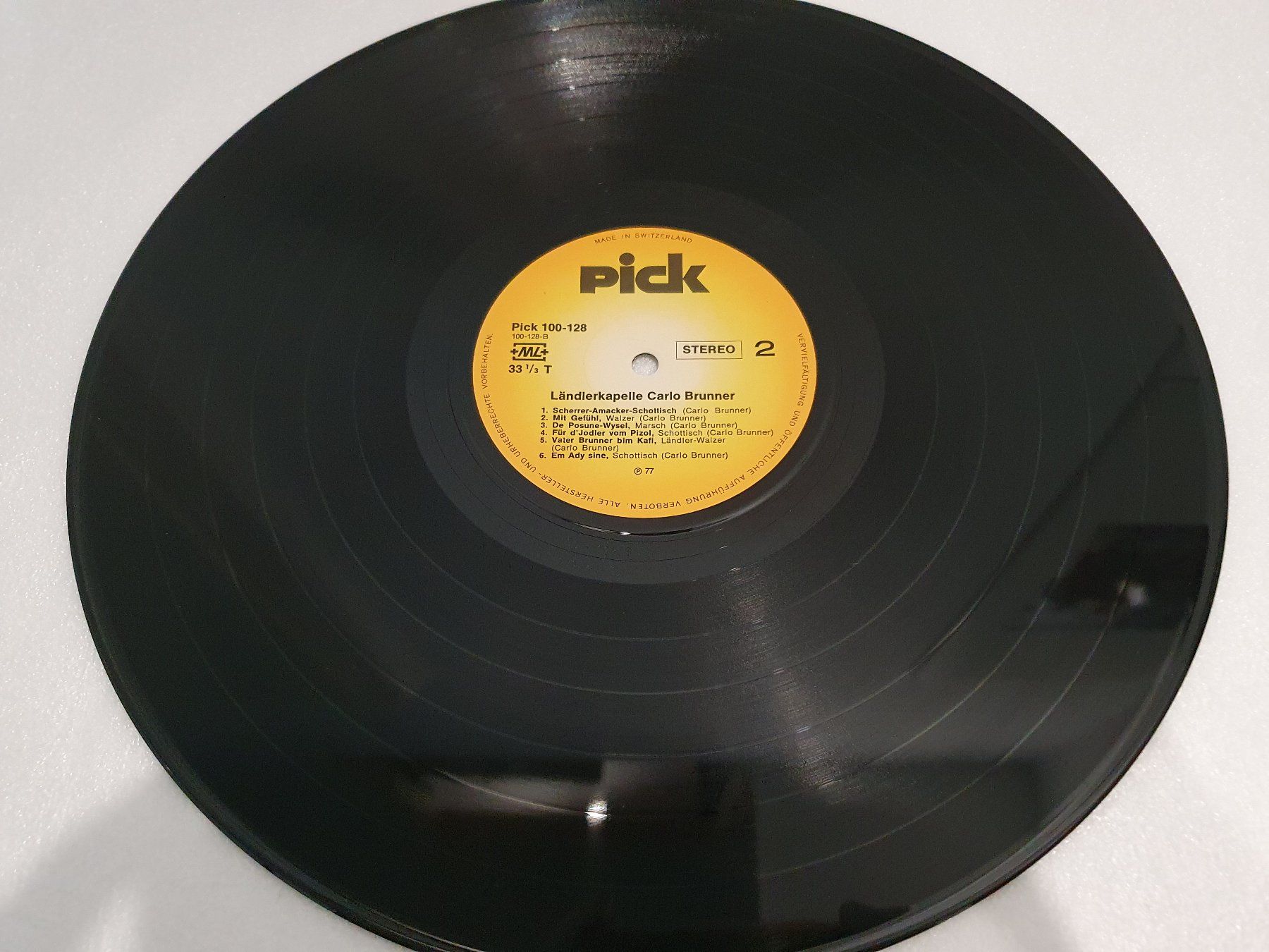 Dischi in vinile: Ländlerkapelle Carlo Brunner – Usato da Uster venduto da Vinyl-Leidenschaft 5