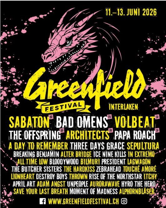 Billets: Greenfield Samstag 13.06.2026 2x Tickets – Neuf avec emballage d'origine à Grächen par vehtriber77