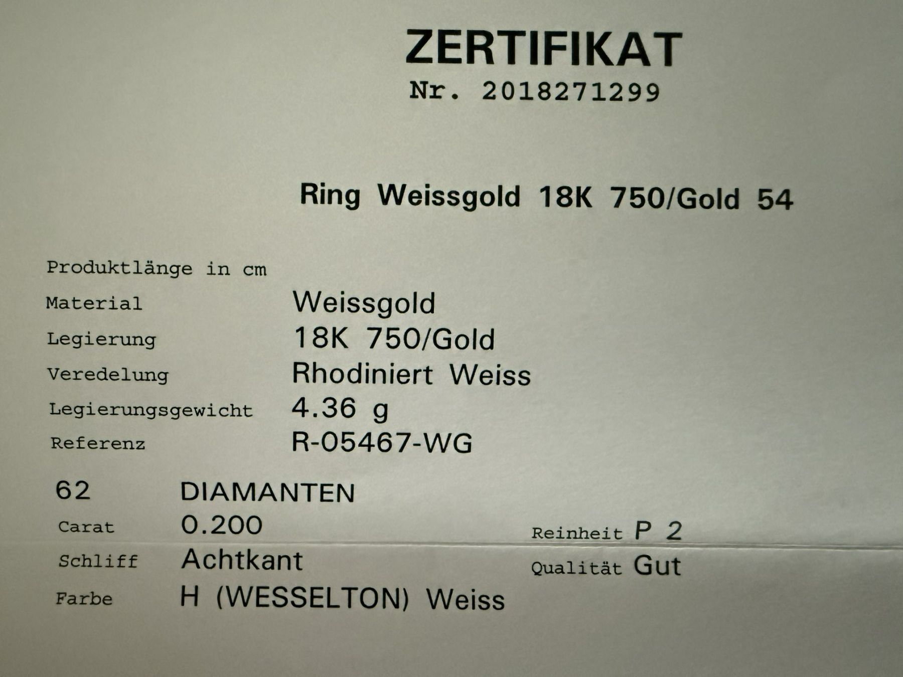 Anelli: Ring Weissgold 18K mit Diamanten – Usato da Luzern venduto da adri-9 1