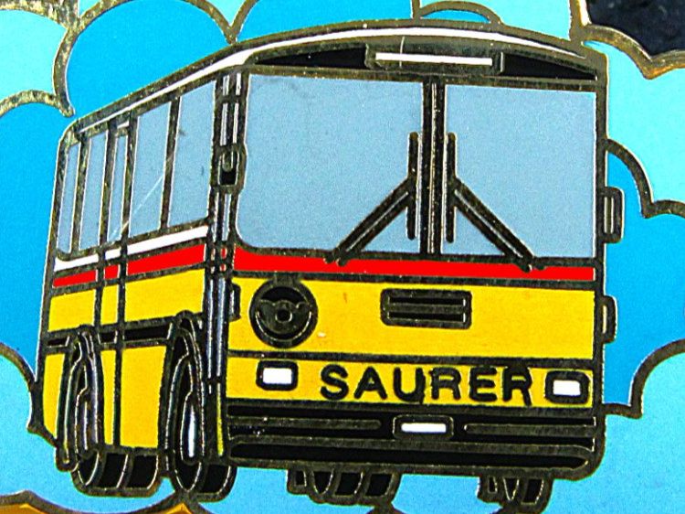 Saurer Placchette & Badge: SAURER POSTAUTO PIN ENAMEL MIT SECURITY-CLIP – Usato da Ettingen venduto da Hausi4711 1
