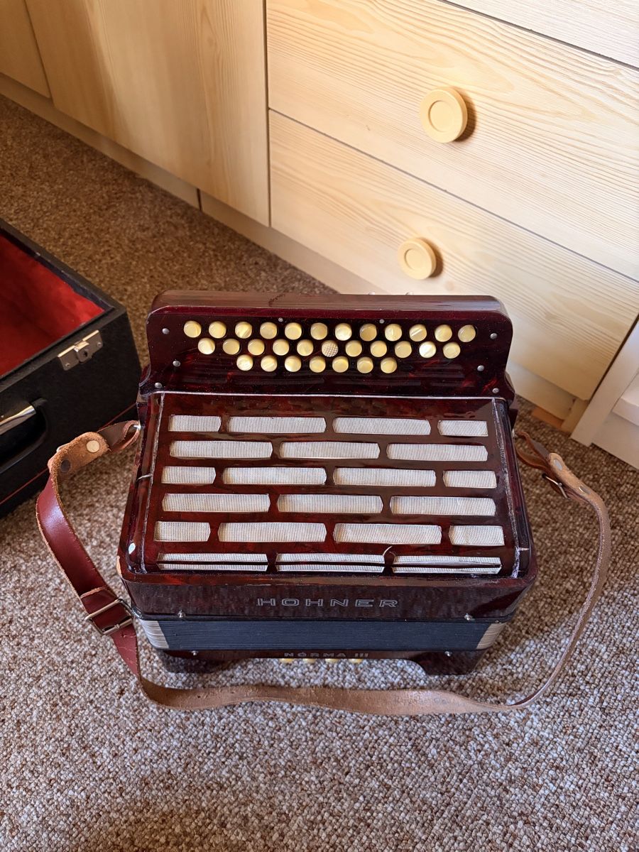 Hohner Strumenti musicali: Hohner Norma III Akkordeon / Handorgel mit Originalkoffer – Usato da St. Gallen venduto da crutz93 2