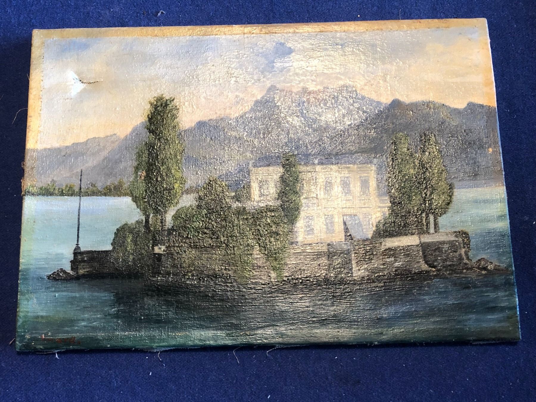 Tableaux: tableau signé 25/35 ile de Salagnon – D'occasion à Poliez-Le-Grand par Japi0