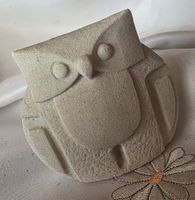 Eule Figur Abstrakte belgische Marke Sandstein Skulturen 