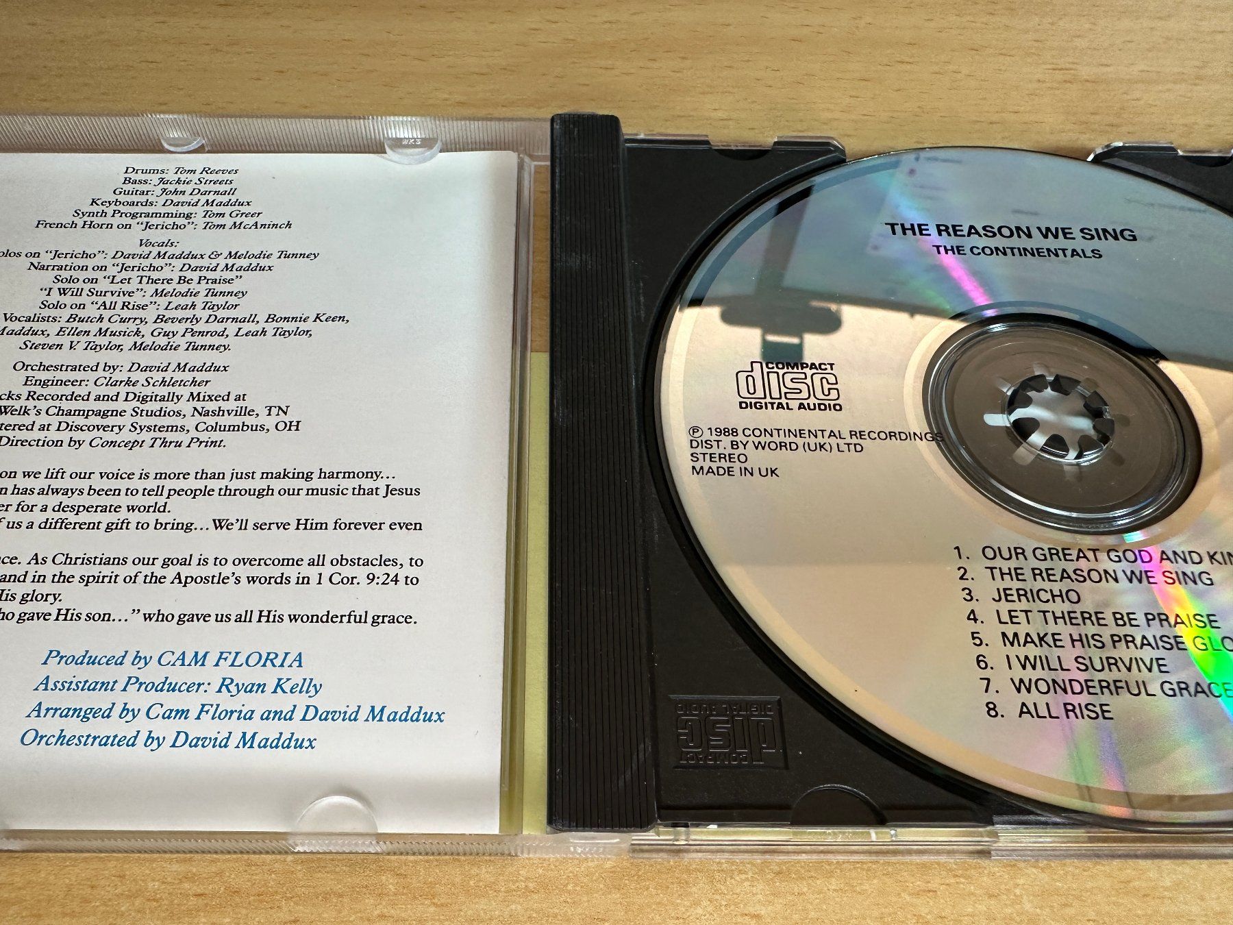 CD: The Continentals – The Reason We Sing – Usato da Rikon im Tösstal venduto da Alpenmutz 2