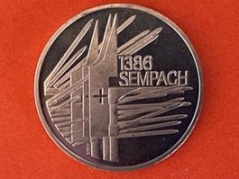 Gedenkmünze Confoederatio Helvetcia 1986 5 Fr. Sempach 1386