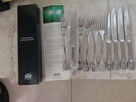 BSF Besteck Set  10 Teile * Steak * neuwertig * 70iger Jahre