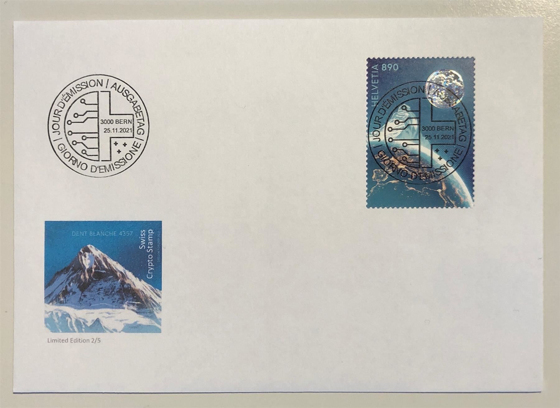 Tutti i francobolli: FDC Swiss Crypto Stamp, ID2, VOLL-ET – Usato da Lufingen venduto da Rac0