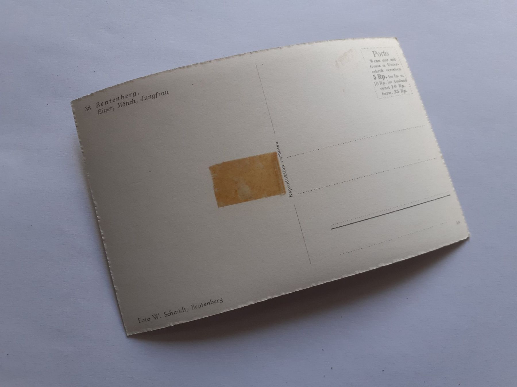 Cartes postales: BEATENBERG - EIGER MOENCH JUNGFRAU – D'occasion à Winterthur par Ornyx7 1