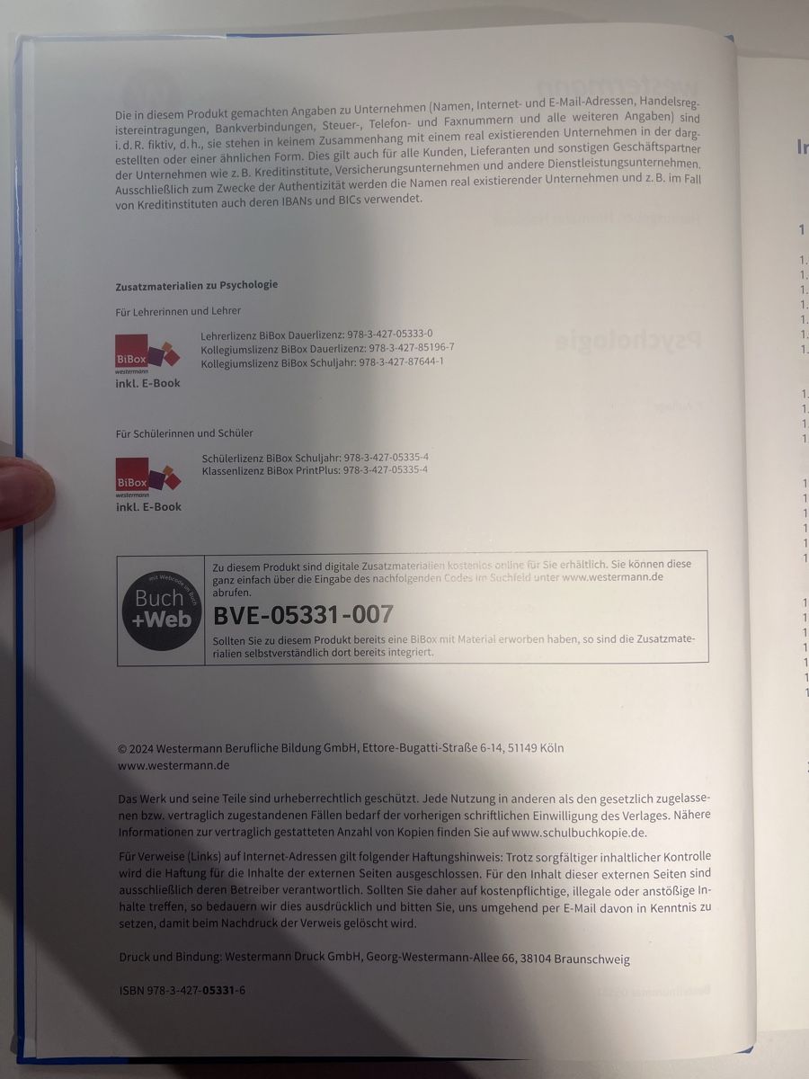 Bücher: Psychologie, Hobmair – Neu (gemäss Beschreibung) aus Zürich von sam_9595 2