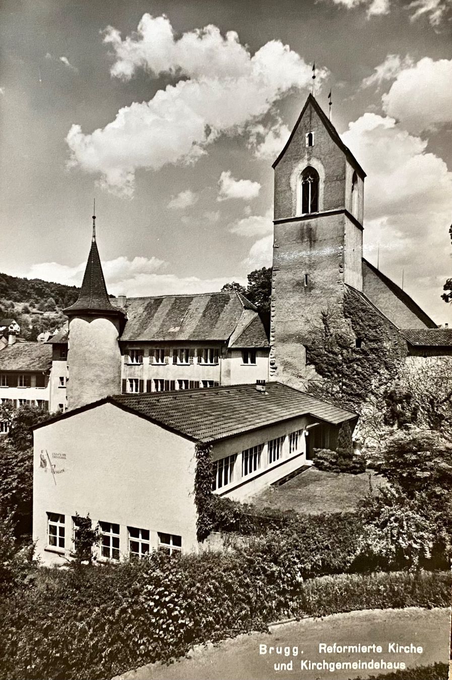 Cartoline postali: BRUGG Reformierte Kirche & Kirchgemeindehaus – Usato da Root venduto da ENGLAND-TREASURES 1