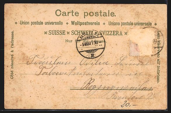 Cartoline postali: Litho Basel, St. Jakob-Denkmal, Strassbu – Usato da Berlin venduto da bartko-reher 1