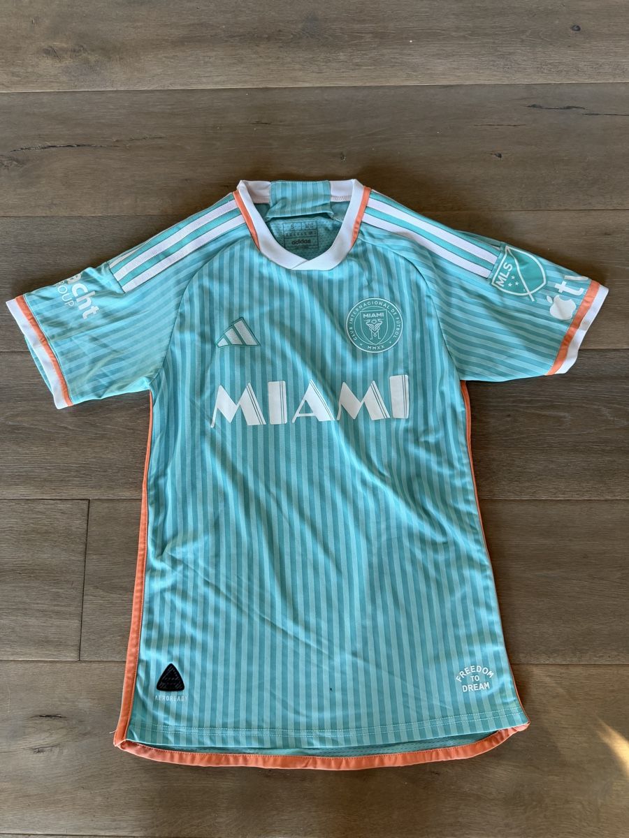 Adidas Canottiere & Pantaloni: Miami Messi Trikot, Grösse S – Usato da Richterswil venduto da Noelle80