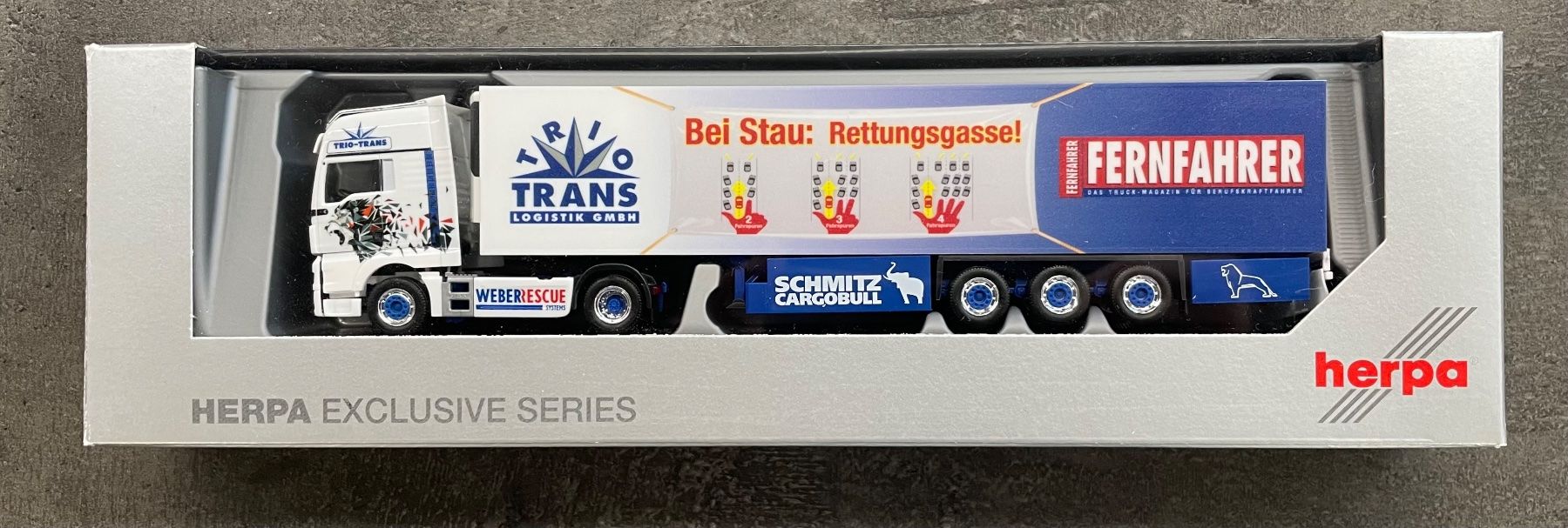 Herpa Kit di modellismo & Modellini statici: Herpa Trucks 940863 "Trio Trans" – Nuovo e nell'imballaggio originale da Sursee venduto da Toni-SpielSursee