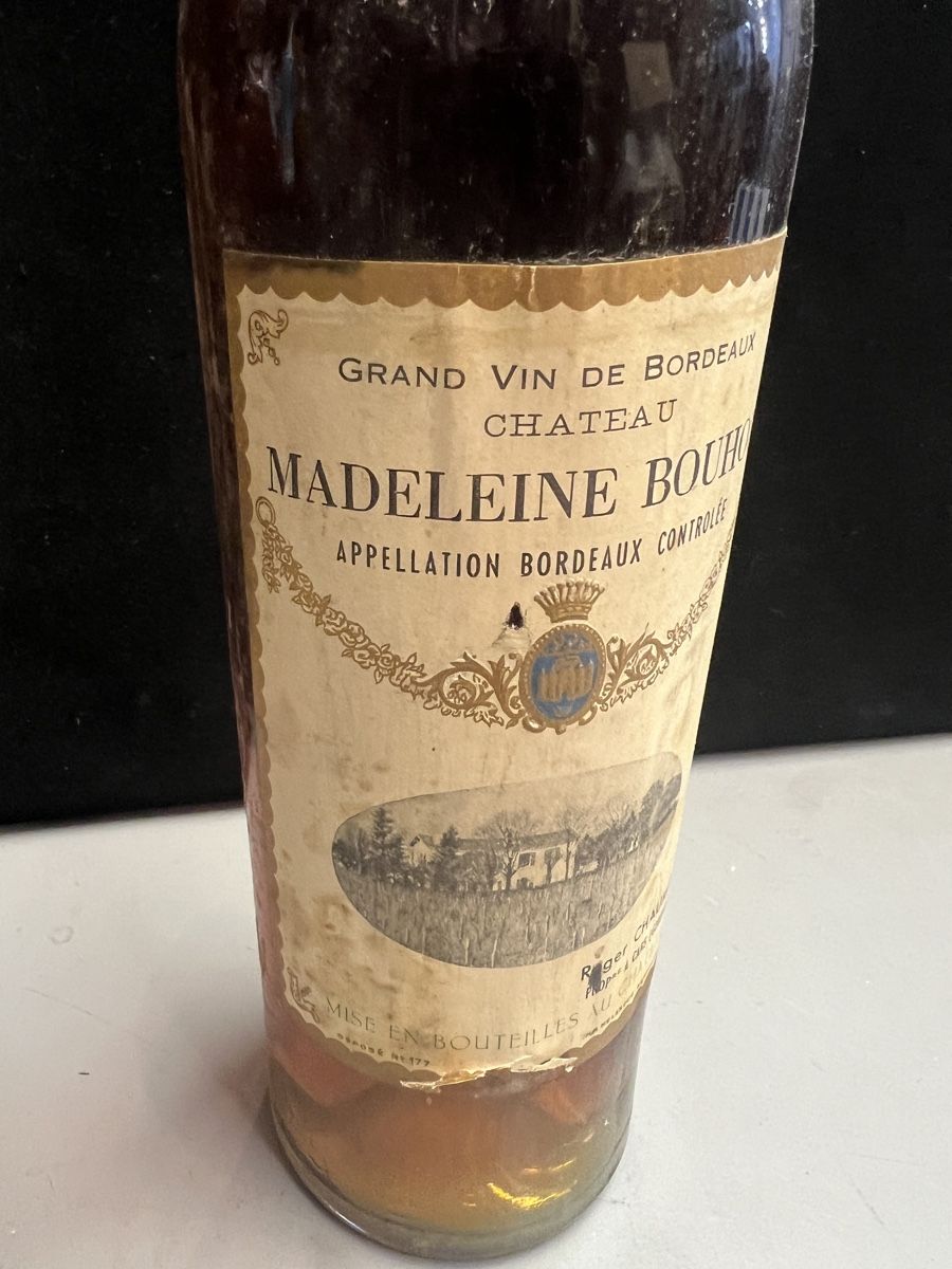 Vino: CHÂTEAU MADELEINE BOUHOU 1959 – Nuovo (secondo la descrizione) da Genève venduto da Leboucheoreilles 4
