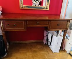 Wunderschöne aus Exklusiven Eichenholz Schreibtisch 