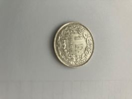 Schweizer 1 Franken Münze Jahrgang 1966 gebraucht