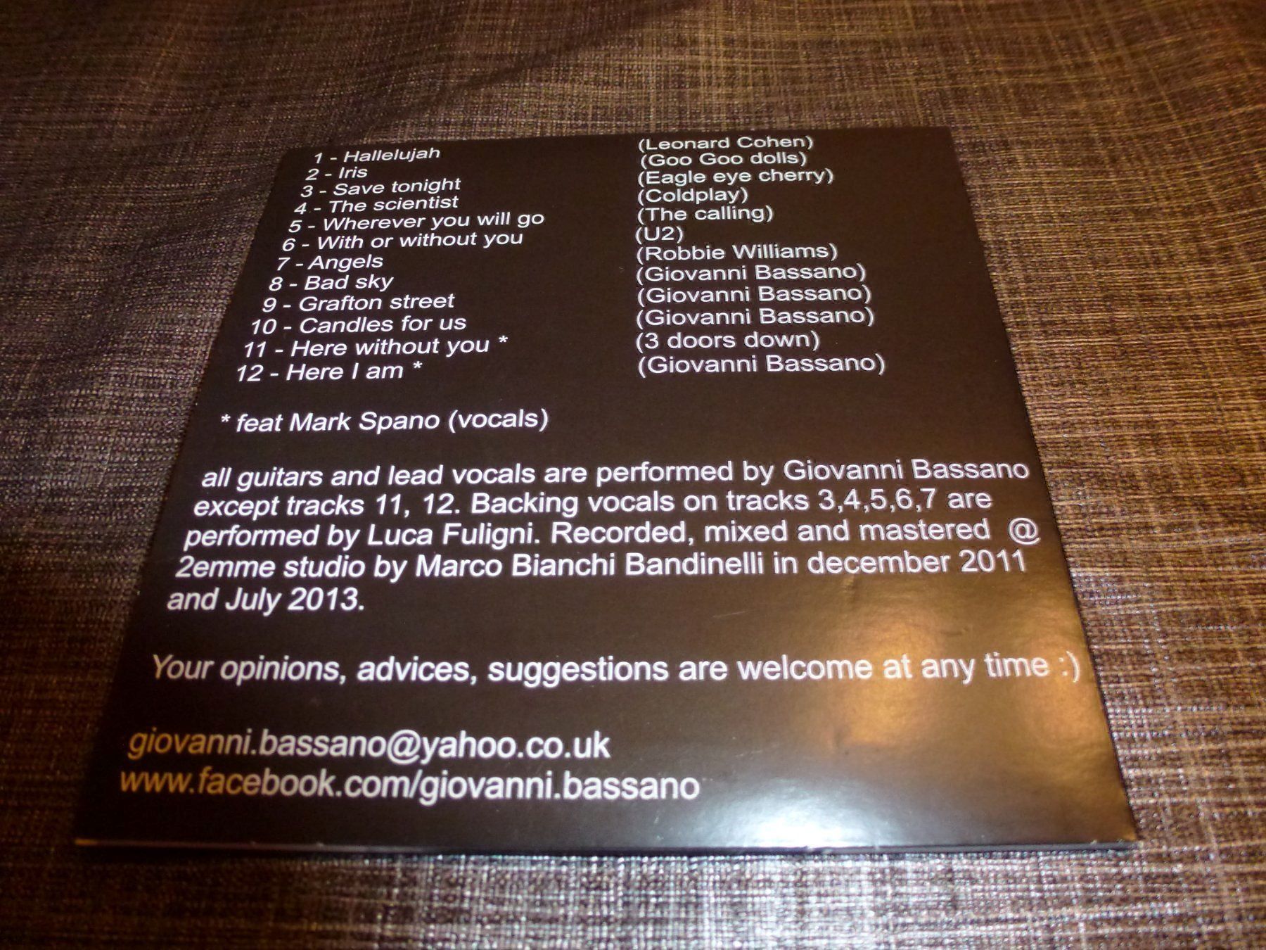 CD: Giovanni Bassano CD – Usato da Olten venduto da Disc-Ausverkauf 1