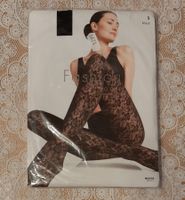 Migros Fashion Strumpfhose "Blumenranke" 20DEN Gr.S Schwarz