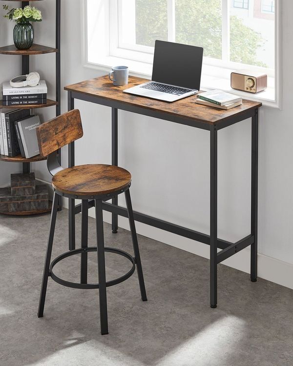 Hocker: Barhocker 2er Set mit Metallgestell Sitzhöhe 63cm NORVALE – Neu und originalverpackt aus Lachen SZ von MAMORU-MOEBEL 2