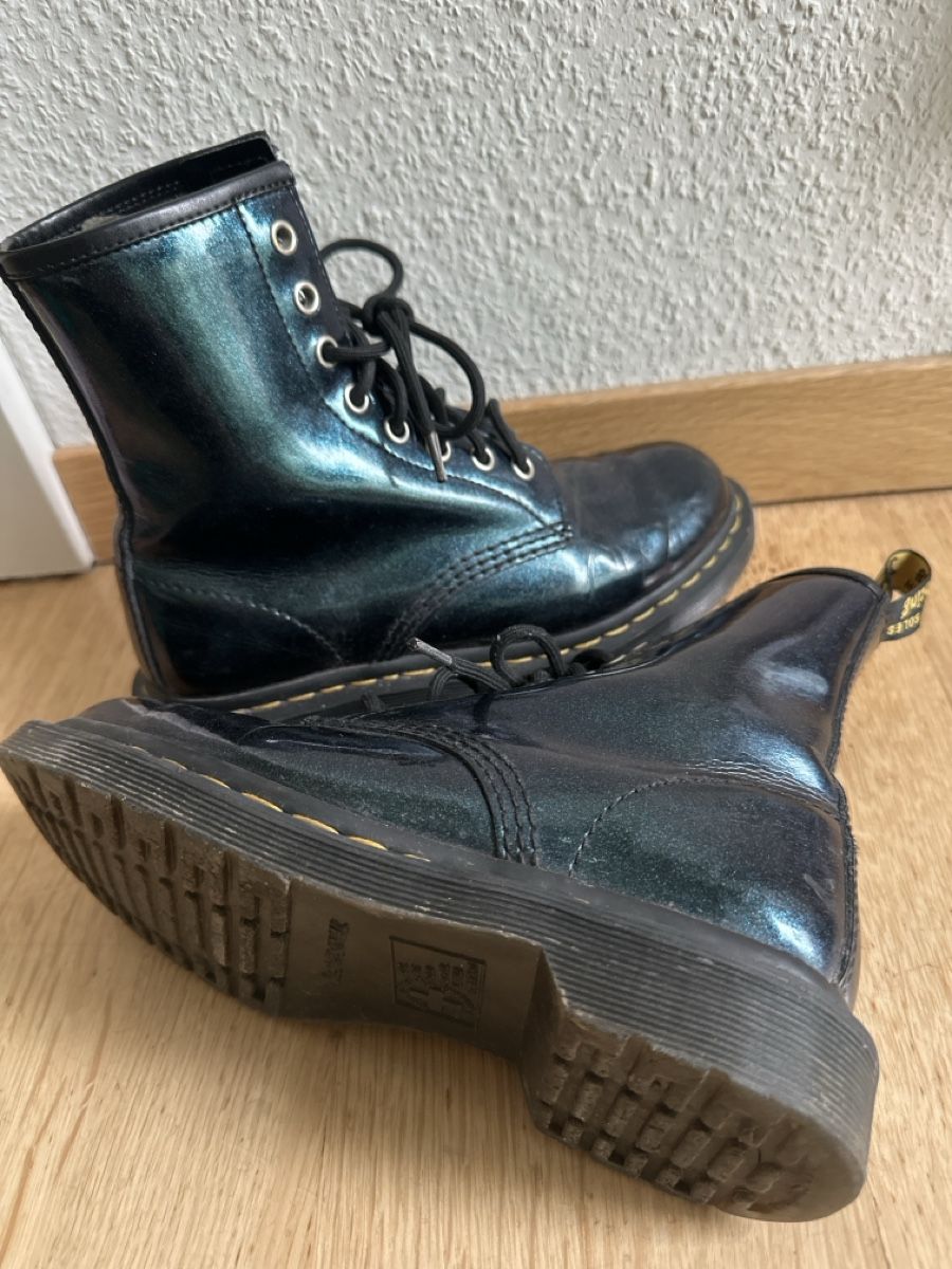 Scarpe da donna: Dr.Martens glitzernde grün – Usato da Zürich venduto da Marcap 3