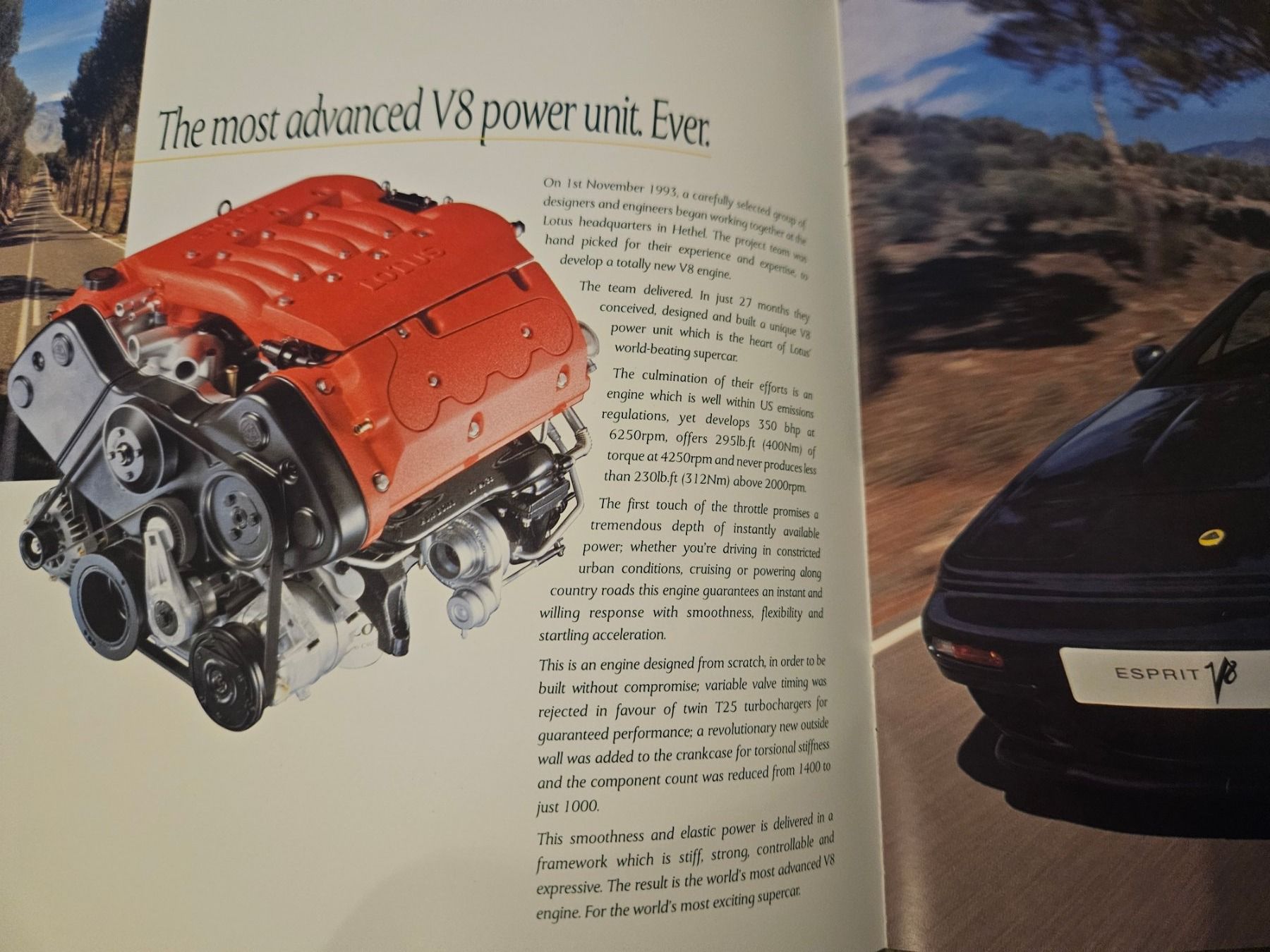 Lotus Documenti: Lotus Esprit V8  V8-GT Prospekt xa – Usato da Flawil venduto da sr1_f6st 3