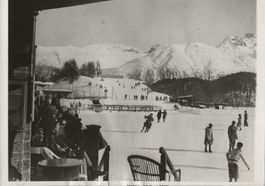 Vintage, St. Moritz,Kulm Rink, Eislauf, 14 x 20 cm