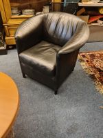 Wittmann Aura Ledersessel Schwarz