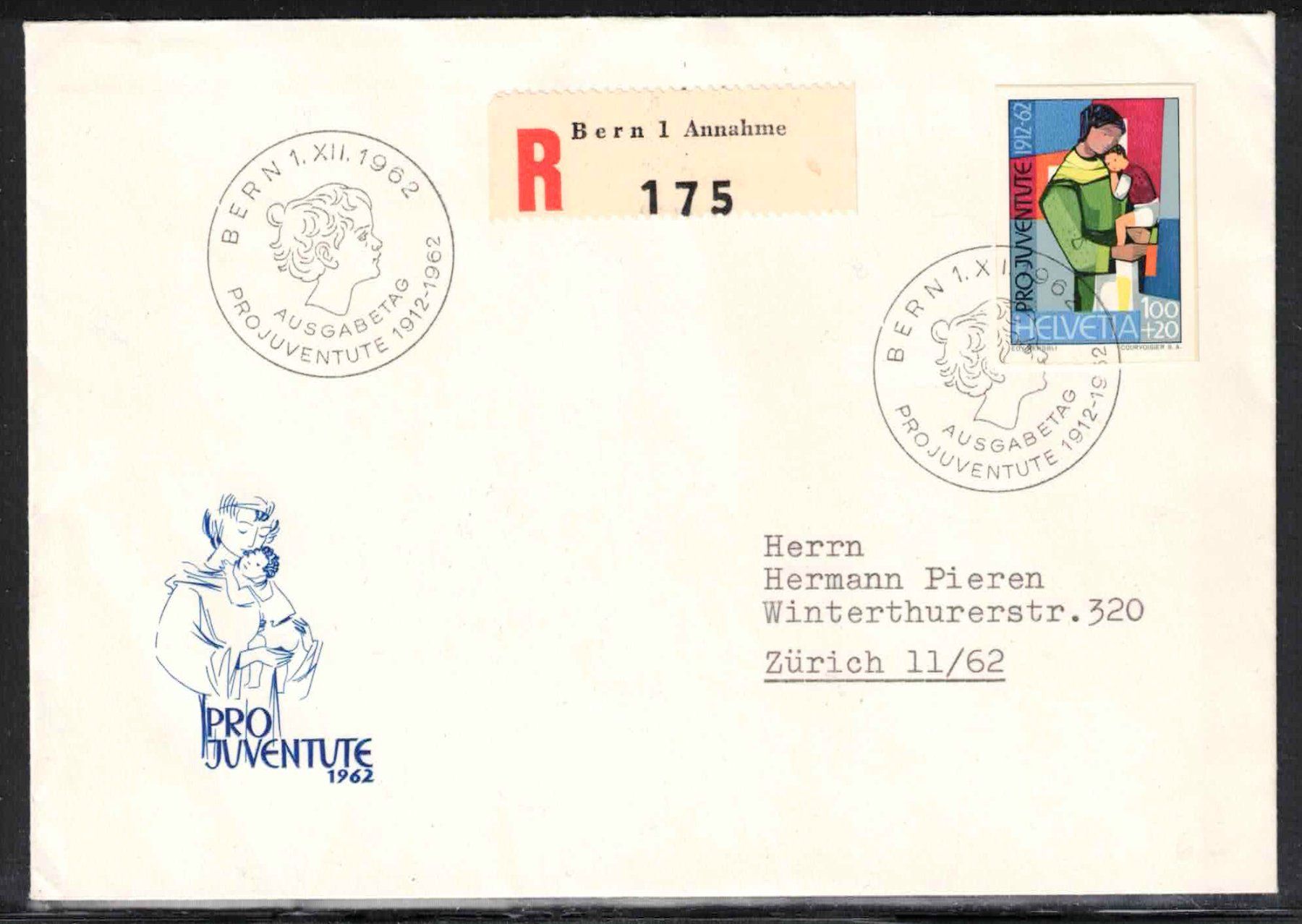 Alle Briefmarken: 1962 Pro Juventute Blockausschnitt auf FDC – Neu (gemäss Beschreibung) aus Nuglar von Stamp88