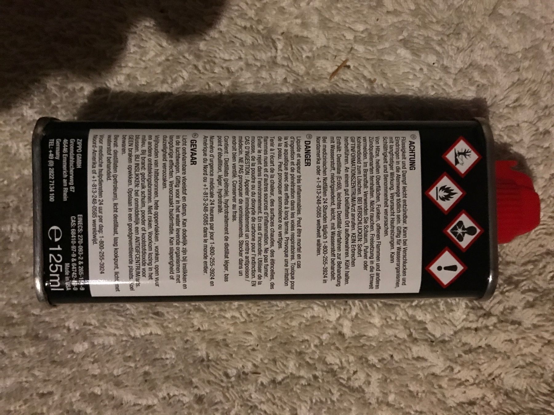 Feuerzeuge: Zippo Feuerzeug Benzin 125ml – Neu und originalverpackt aus Igis von Boby8 1
