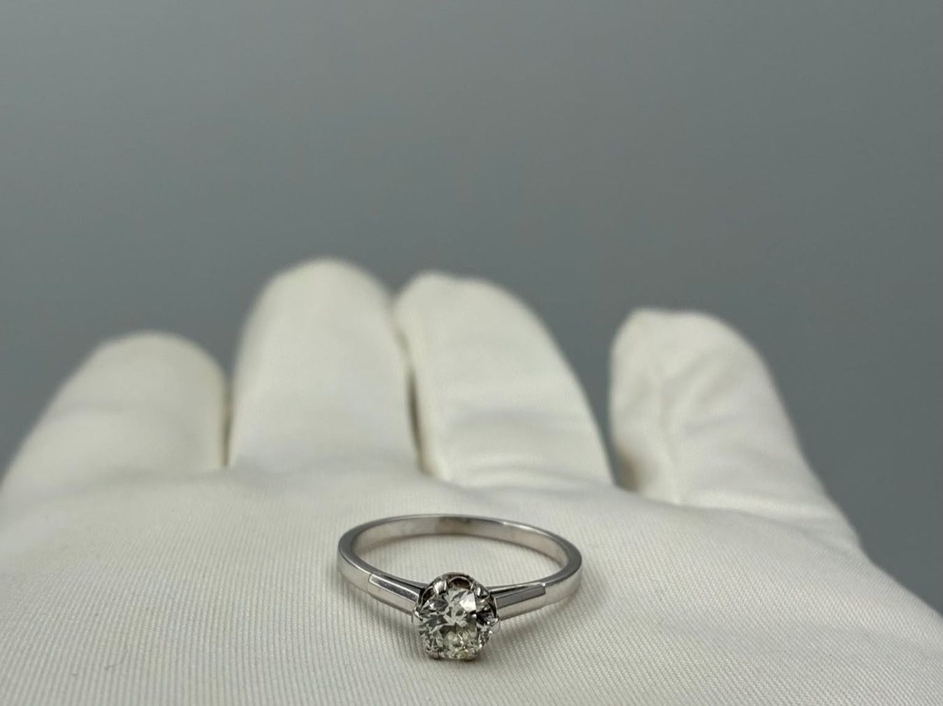 Anelli: SOLITÄR DIAMANT RING IN 750 WEISSGOLD – Usato da Luzern venduto da EdiGem 1