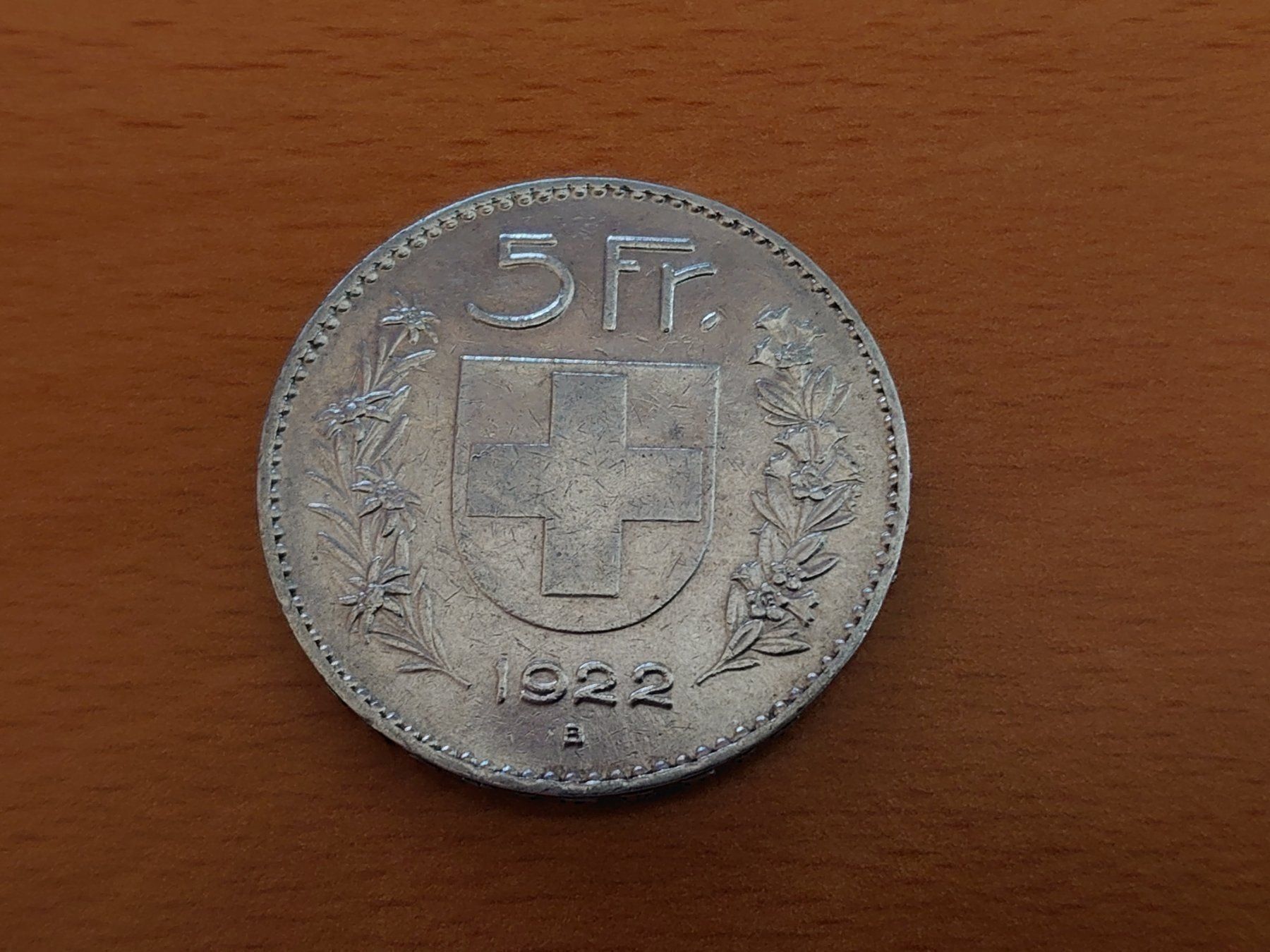 Tutti le monete: 5 Franken 1922 – Usato da Pfungen venduto da Aguti77