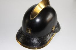 Feuerwehrhelm Schweiz, Lederhelm mit H Emblem