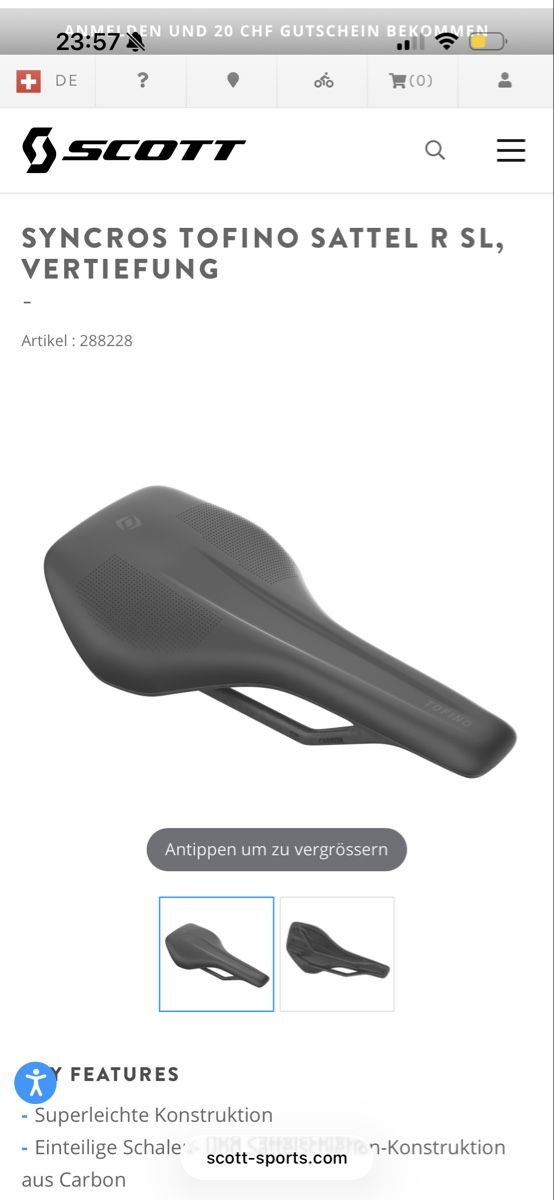 Syncros Ersatzteile: Syncros Tofino R SL Sattel – Gebraucht aus Lachen SZ von A3MT7 2