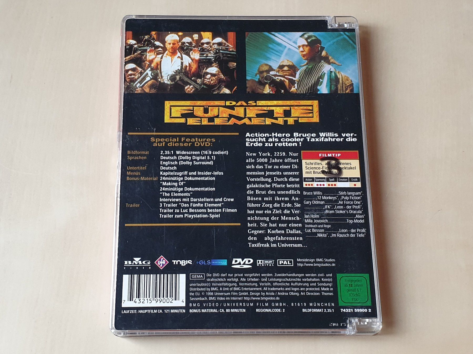 Tous les DVDs: Das Fünfte Element – D'occasion à Stansstad par collectorsshop 1
