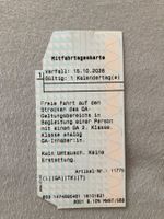 SBB Mitfahrtageskarte