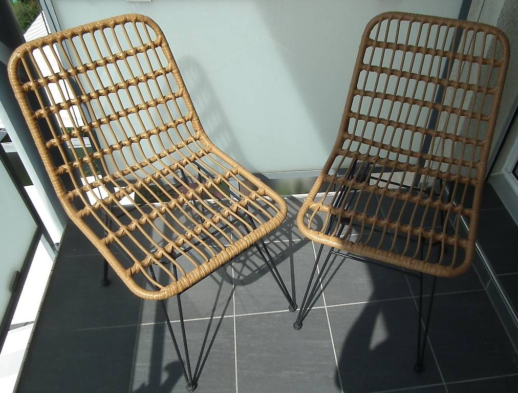 Chaises: Balkon- Gartenstühle 2 Stück braun  Juno – D'occasion à Kriens par IsabelleW0102