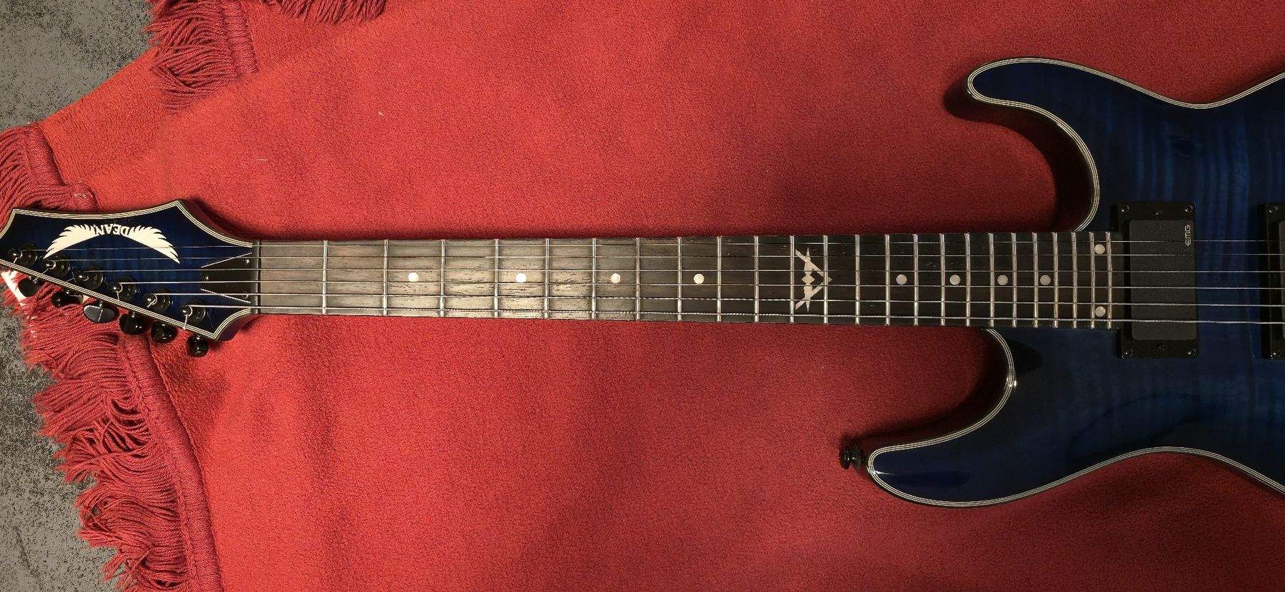 Strumenti musicali: Dean Guitars 450 Blue Flame Top EMG – Usato da Adliswil venduto da ROBIN1_SCHERER 4