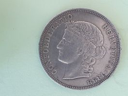5 FRANKEN 1888 rare (25000 ) Poste A+