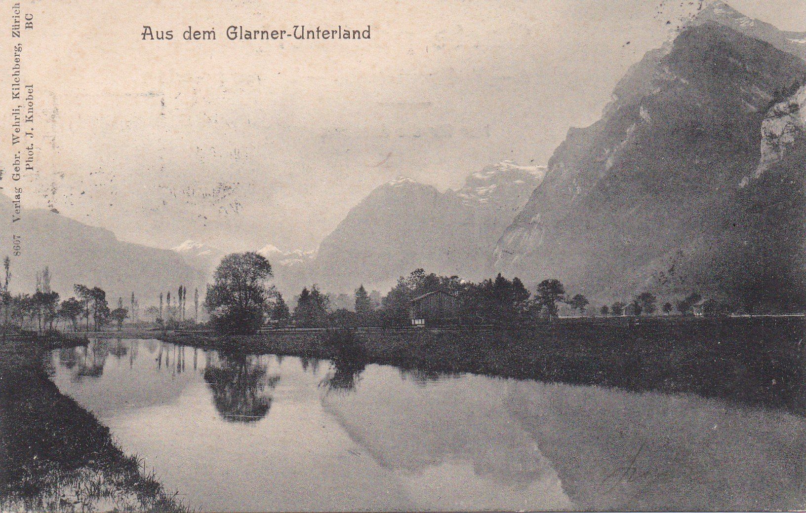 Cartoline postali: AK - Glarner-Unterland - gel. 1.8.1906 – Usato da Fribourg venduto da schnalla92