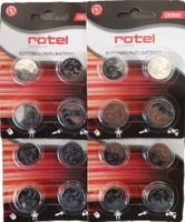 16 Stück ROTEL Lithium Knopfzellen CR2032 NEU&OVP!